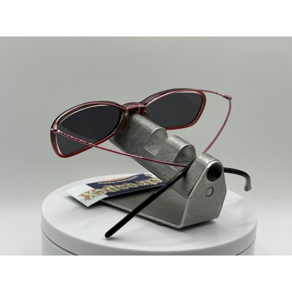 Vintage Y2K Sunglasses NOS 2000s Grey Lens Takumi T9540 Black & Pink Frame main image 6